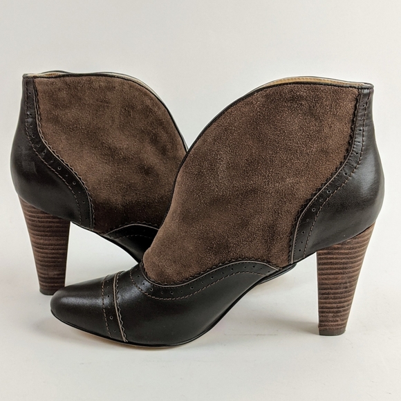 Sundance Hampstead Brown Suede Booties | Women’s 9.5 | Slip-On Ankle Boots - Picture 10 of 14